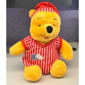 Winnie the Pooh Plush Red Striped Pajamas Mattel 1998 Vintage Stuffed Animal